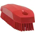 4-57/64"L Polyester Block Hand and Nail Brush, Red