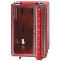 Brady Red Plastic Group Lockout Box, Max. Number of Padlocks: 8, 6" x 4"