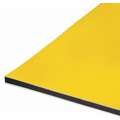 PIG Drain Cover Seal, Shape Rectangle, 60" L x 18" W, Seal Type Positive Seal, Black, Yellow