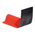 Pig Spill Containment Berm: Wall End, 6 in x 4.5 in x 1.5 in, (2) Barrier Wall Ends, Orange, 2 PK
