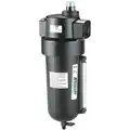 Pneumatic Oil Filter: Coalescing, 1 in NPT, 0.01 micron, 125 cfm, 250 psi Max Op Pressure