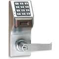Electronic Keyless Lock, Entry with Key Override, Satin Chrome, Series PDL3000