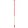 Vikan Aluminum Handle for Broom, Squeegee, or Scraper, 51 inch, Red