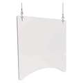 Deflecto Clear, Polycarbonate Hanging Barrier; 23-3/4" H x 23-3/4" W