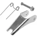 Spring Latch: Steel, 5/8 in Trade Size, 3 5/8 in Dimension A, 7/8 in Dimension B