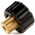 Quick-Connect Coupler: 1/4 in (M)NPT, 22 mm x 1.5 (F) Quick Connect