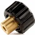 Quick-Connect Coupler: 3/8 in (M)NPT, 22 mm x 1.5 (F) Quick Connect