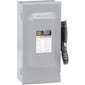 Square D Safety Switch, Nonfusible, Heavy, 600V AC Voltage, Three Phase, 30 hp @ 600V AC HP