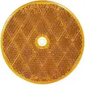 Peterson B476A 3-3/16 in. Round Reflector; Amber