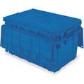 Buckhorn Attached Lid Container, Blue, 12-1/2"H x 27"L x 16-15/16"W, 1EA