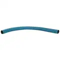 25 ft. Santoprene Thermoplastic Rubber Industrial Ducting Hose with 4.1" Bend Radius, Black and Blue