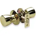 Master Lock Light Duty, Bright Brass, TUO Tulip Knob Lockset; Function: Passage