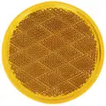 Peterson B475A 3-3/16 in. Round Reflector; Amber