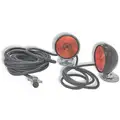 Grote Magnetic Utility Trailer Towing Lighting Kit: I - VIII, Black Rubber, 30 ft. Overall Lg