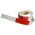 3M Conspicuity Tape, Red / White, 2" x 150 ft., 6" Red, 6" White