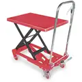 Mobile Manual Lift, Manual Push Scissor Lift Table, 400 lb. Load Capacity, Lifting Height Max. 29-1/