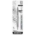 Zebra Pen Ballpoint Pen: Black, 0.7 mm Pen Tip, Retractable, Includes Pen Cushion, Stainless Steel, Textured