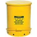 21 Gal Oily Waste Can,Yellow