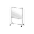 Accu-Shield 1 Panel Mobile Partition Shield Panel, 78" H x 50" W, Clear
