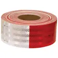 3M Diamond Grade Conspicuity Tape, Red / White, 3" x 150 ft.