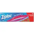 Ziploc 10-3/4"L x 10-9/16"W Standard Reclosable Poly Bag with Zip Seal Closure, Clear; 1.75 mil Thickness