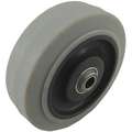 Nonmarking Rubber Tread on Aluminum Core Wheel, 4" Wheel Dia., 300 lb. Load Rating