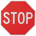 Lyle Traffic Sign: 30 in x 30 in Nominal Sign Size, Aluminum, 0.080 in Thick, R1-1 MUTCD, Diamond