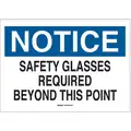 Safety Label, Personal Protection, English, Polyester, 5" Width, 3-1/2" Height