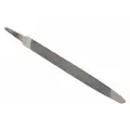 Nicholson Machinists File: Triangular, Single-Cut, Smooth Cut, 6 in Lg without Tang, 11/32 in Wd
