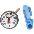 Taylor Item Dial Pocket Thermometer, Temp. Range (F) -40 to 160&deg;F, Stem Length 5"