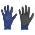 13 Gauge Smooth Nitrile Coated Gloves, Glove Size: L, Black/Blue