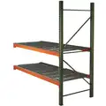 Husky Rack & Wire Husky Rack and Wire Pallet Rack Add-On Unit; 6111 lb. Shelf Capacity, 42" D x 8 ft. H x 99" W, Green/Orange
