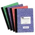 Tops Notebook: 7-1/2 in x 9-3/4 in Sheet Size, Legal, White, 100 Sheets, 0% Recycled Content, Left