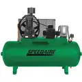 3 Phase - Electrical Horizontal Tank Mounted 7.50HP - Air Compressor Stationary Air Compressor, 80 g