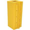 Column Protector: 12 in Fits Column Size, 36 in Overall Ht, 18 in Overall Wd, Vinyl, Yellow