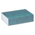 3M Sanding Sponge, Medium Grade, Green, Package Quantity 12