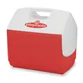 Igloo 16 qt. Personal Cooler with Ice Retention of Up to 2 days; Red Cooler with White Lid