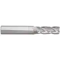 Square End Mill, 3/8" Milling Diameter, Number of Flutes: 4, 1" Length of Cut, TiCN, 206