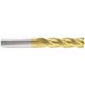Square End Mill, 1/4" Milling Diameter, Number of Flutes: 4, 1-1/8" Length of Cut, TiN, 215