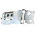 Conventional Fixed Eye Hasp, 13/16"H x 3/4"W x 1-3/4"L, Zinc Plated Finish