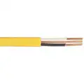 50 ft. Solid Nonmetallic Building Cable; Conductors: 2 with Ground, 12 AWG Wire Size, Yellow