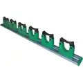 Unger Organizer/Tool Holder: For 1 1/4 in Handle Dia, Green, 28 in Lg, 3 1/4 in Wd, 2 in Ht