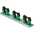 Unger Organizer/Tool Holder: For 1 1/4 in Handle Dia, Green, 14 in Lg, 3 1/4 in Wd, 2 in Ht