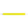 Identiplus ID Wristband: Adhesive, Blank, Light Yellow, Consecutively Numbered, Tyvek, 500 PK
