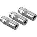 Heavy Duty Grease Coupler 3-Jaw, 10,000 psi Max. Pressure, 1/8" NPT, 1/8 FNPT Connection, PK 3