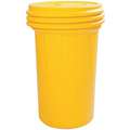 55 gal. Yellow Polyethylene Open Head Overpack Drum