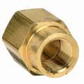 Reducing Coupling: Brass, 1/2" x 1/4" Pipe Size, Female NPT x Male NPT, 1 1/4" Overall Lg