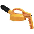 Oil Safe HDPE Stumpy Spout Lid, Yellow; For Use With Mfr. No. 101001, 101002, 101003, 101005, 101010