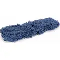 Tough Guy Dust Mop: Cotton, 48 in Lg, Launderable, 5 in Dp, Cut End