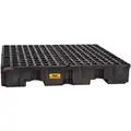 Condor 66 gal. Polyethylene Drum Spill Containment Pallet for 4 Drums; Drain Included: Yes